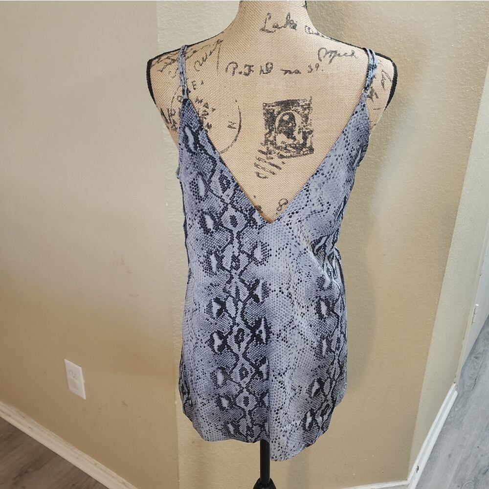 Tobi Tunic Length Python Snakeskin Print Tank Top… - image 2